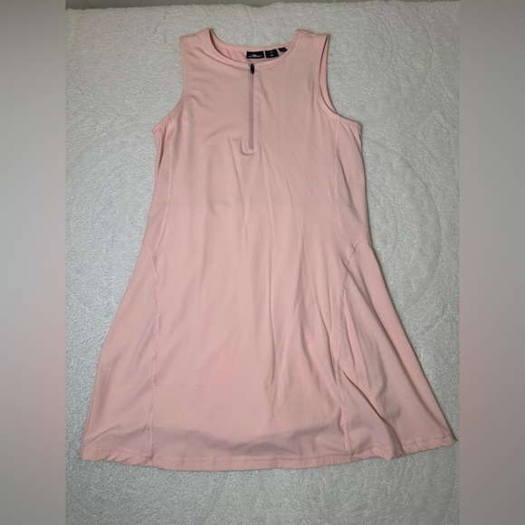 Crane Dresses & Skirts - Crane pink athletic zipper-front sport dress.